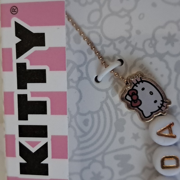 Hello Kitty Personalize Name Words Letter Beads Necklace NIB - Picture 10 of 11